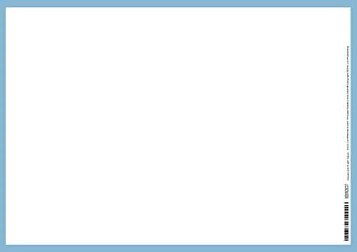 24" x 17" Medium Wet Erase - Blank Paper - Laminated Horizontal or Vertical Planner (2417-BP)