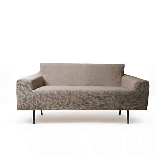 GWW Stretch Sofa slipcover,Solid Sofa Cover,Sure fit Cushion Couch for Leather Sofa Chair,1-Piece Furniture Protector for Pets-B Single seat