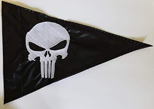 Devil Woman Flags Punisher Black Triangle Replacement Safety Flag for ATV UTV RZR Recumbent Trike Bicycle