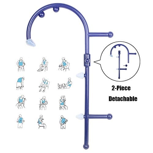 Sokiss 2-Piece Self Trigger Point therapy Massage Tool - Detachable Shoulder Back & Neck Acupressure Massager - Myofascial Release Tool & Deep Muscle Massage Stick