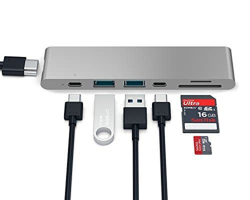 Aluminum Thunderbolt 3 USB Type C Hub Adapter Dongle with HDMI, specially designed for Apple 2016/2017 MacBook Pro 13'' and 15''