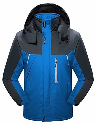 Weatherproof Packable Down Puffer Coat Lightweight Down Winter Jacket for Men (US XL, Ski-Blue)