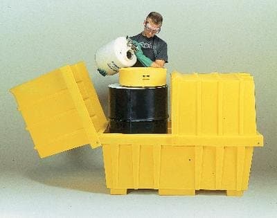 Workstation Dolly - Double Drum Secondary Containment Workstation, Eagle Manufacturing