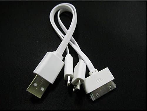 iPhone 4 S 5 S 6 + Samsung (8 Pin & 30 Pin & Micro) 3 in 1 USB Charger Cable