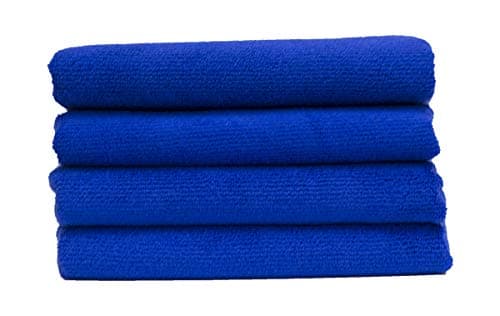 HEMITO Ultra Super Absorbent Extra Thick 360 GSM Multipurpose Microfibre Cloth for Car Cleaning, Household Appliances Cleaning, 40x40-CM(Royal Blue) - Set of 4