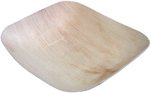 Verterra Compostable Dinnerware 6" x 8" Pasta Bowls (25 Pack), Natural