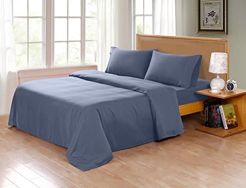 Sleep Garden 320-Thread-Count Bamboo King Sheet Set, Gray