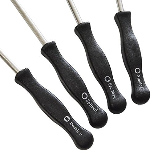 BBAUS 2 Cycle Carburetor Service Screwdriver Tools Splined D Pacman DD for Poulan Echo Husqvarna Carftsman Homelite Carbs, Black