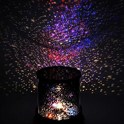 LED Night Light for Kids Rotating Star Projector with Timing Shutdown Function Colorful Light Lamp Figurine Lights