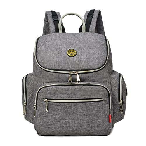Baby Diaper Backpack Bag with Stroller Straps changing pad and Insulated Pockets, Cateep Waterproof Diaper Backpack Multi-functional Nappy Changing Backpack