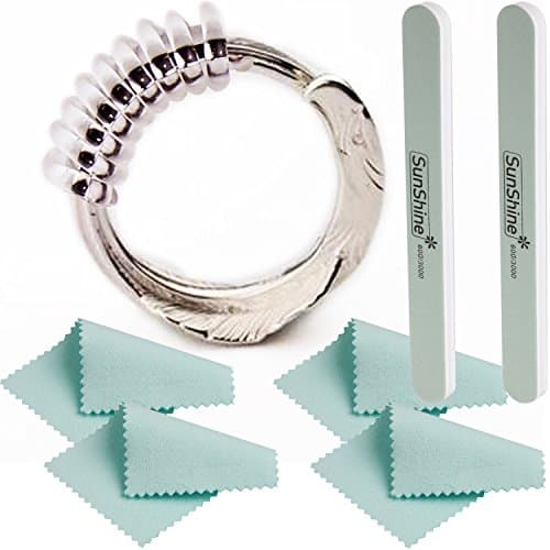 Ownuzz Ring Size Adjuster with Silver Polishing Cloth,Set