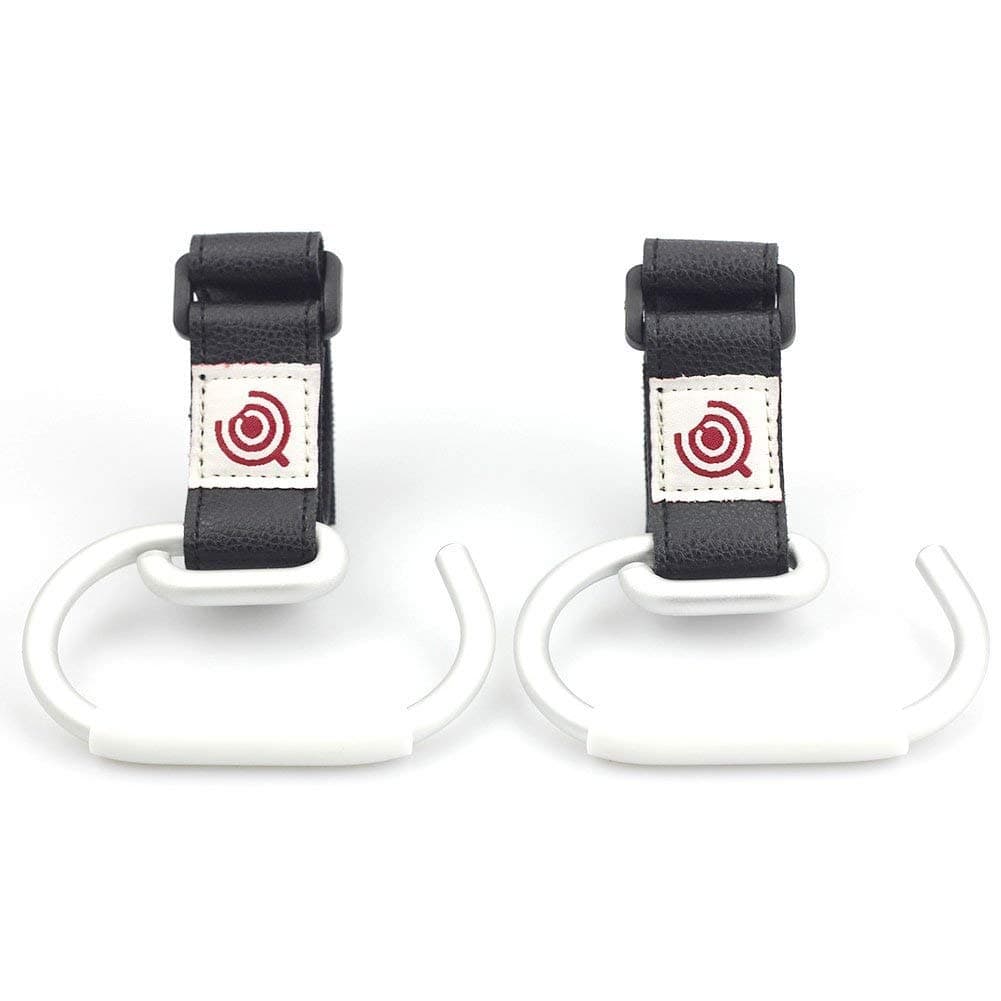 Pack of 2 Stroller Hooks – A versatile Pushchair Attachment, Stroller Hooks in Black – Strong but flexible Universal Hooks, Stroller, Dubens