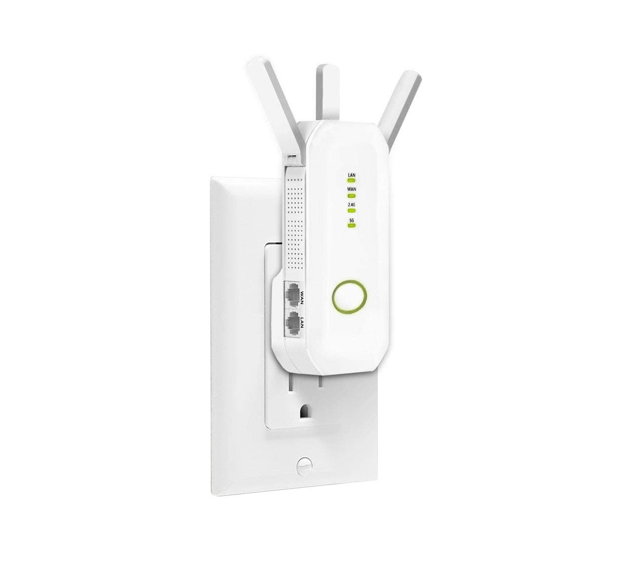 AMAKE AC750 WiFi Range Extender with High Speed Mode,Dual Band Range Extender Internet Signal Booster with External Antennas