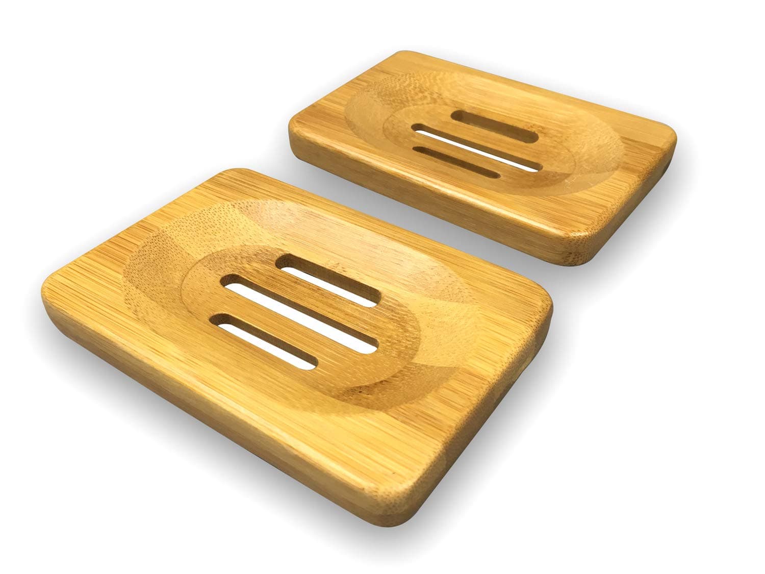 OYAMIHUI Bamboo Soap Dish,Soap Dish 2 Pack