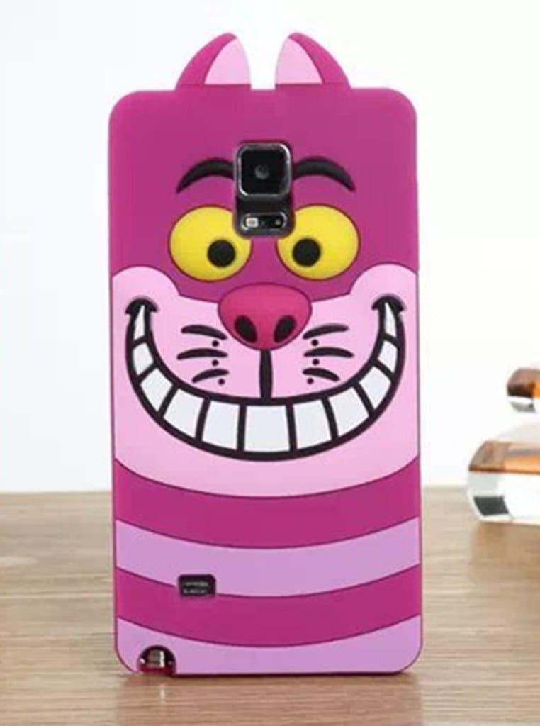 Galaxy Note 4 Case,Galaxy Note 4 Silicone Case,Tribe-Tiger 3D Cute Cartoon Rose Cat Soft Silicon Gel Rubber Case Cover Skin for Samsung Galaxy Note 4 2014 Model(Cat)