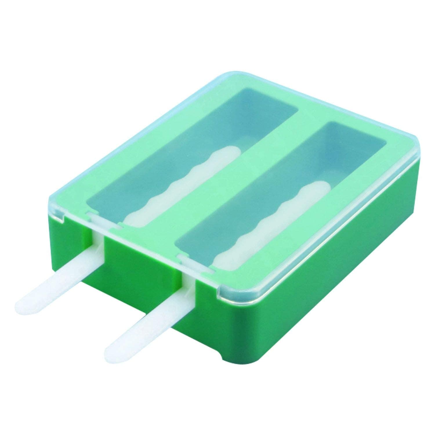 Durable Silicone Ice Pop Mold Rectangle Ice Cream Bar Mold Popsicle Maker Mold with Lid