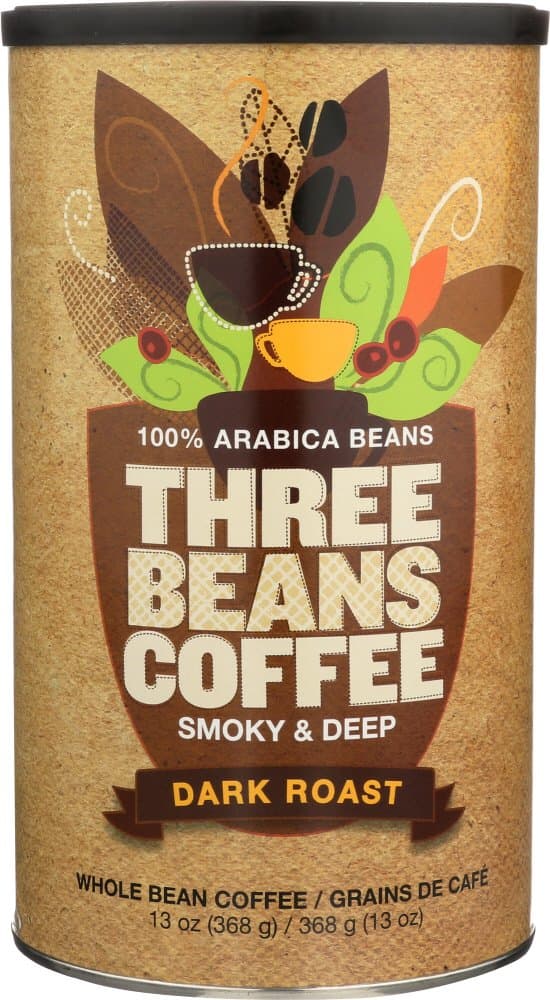 Three Beans Coffee, Three Beans Dark Roast Coffee, 13 oz