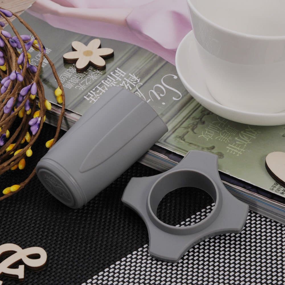 Interesting® Blakc Wireless Microphone Mic Anti-slip Ring Anti-rolling Rubber Handle Protect Cover