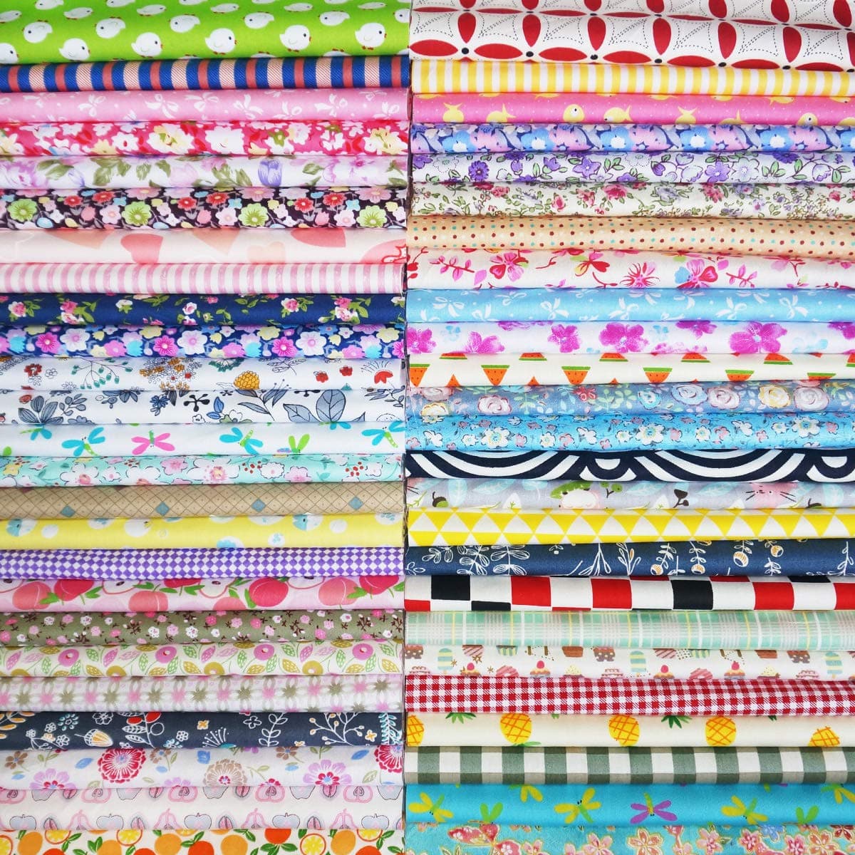 Misscrafts Large Cotton Fabric Bundle Squares Patchwork Lint DIY Sewing Scrapbooking Quilting (25pc 30 * 30)