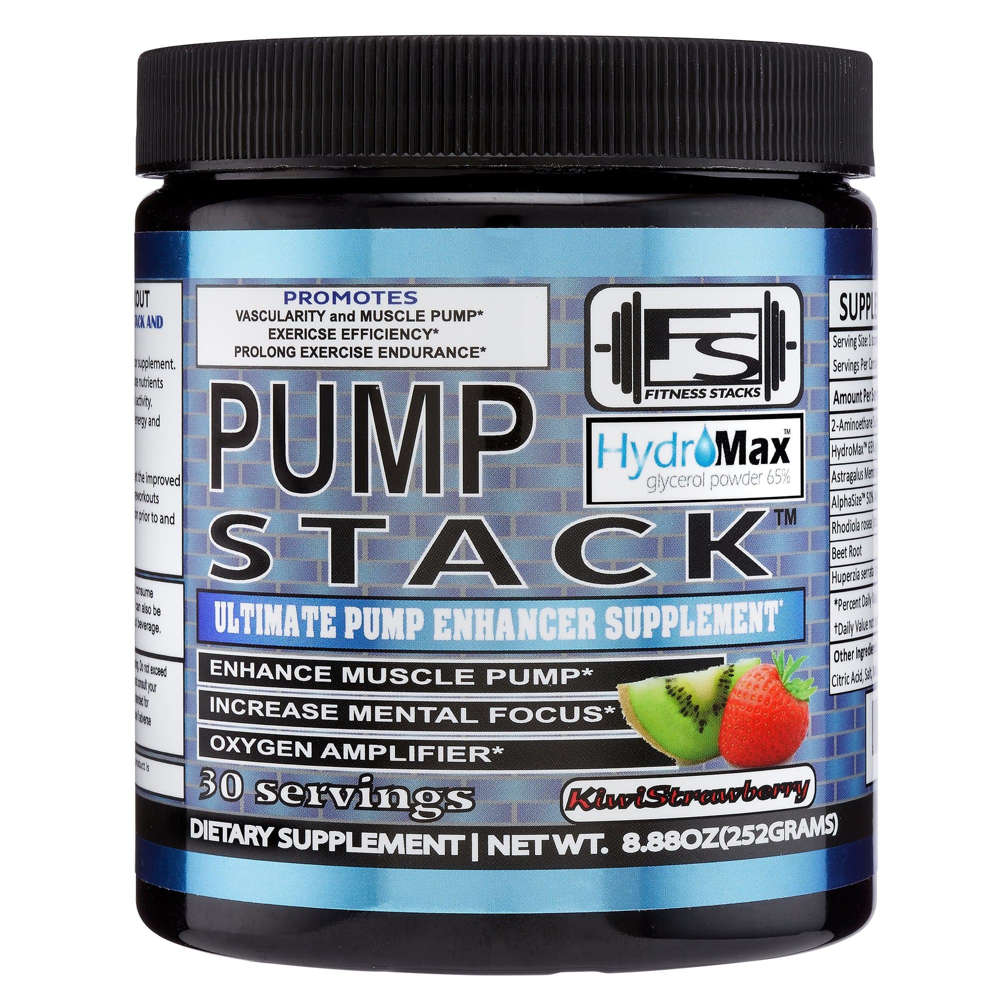 Pump Stack - Pump Enhancer - Non Stimulant Pre Workout - Energy Boost - Insane Focus - Enhanced Muscular Recovery - Improved Mental Functioning - Stimulant Free Pre Workout - Nitric Oxide Booster