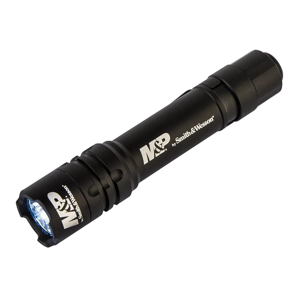M&P Delta Force CS 2xCR123 490 Lumen Flashlight with 4 Modes, Waterproof Construction and Memory Retention for Outdoor, Tactical and Shooting
