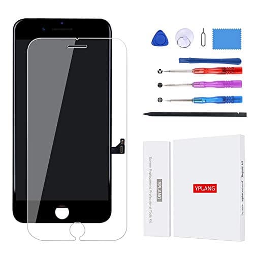 YPLANG Compatible for iPhone Screen Replacement, LCD Display and Digitizer Frame Assembly Full Repair Kit, with Repair Tools and Instructions (YP-8P-BK)