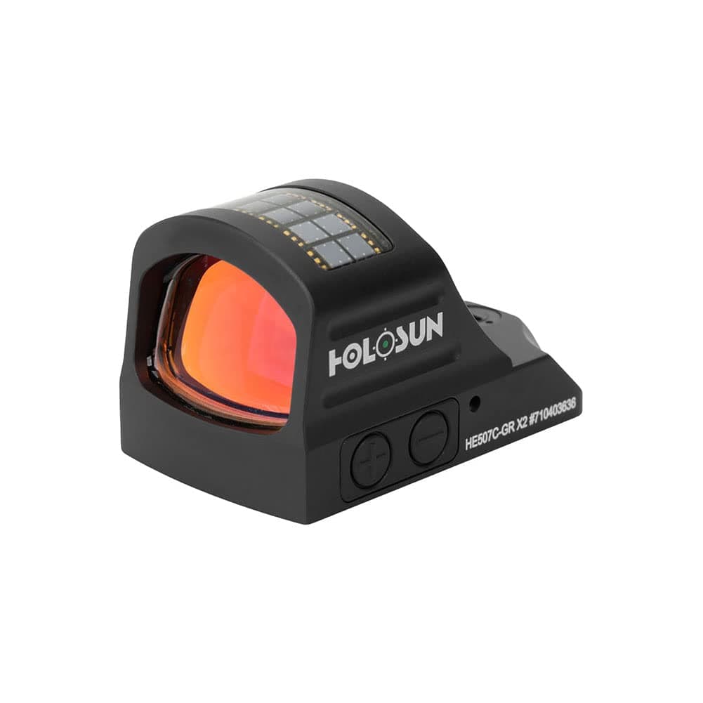 HOLOSUN HE507C-GR X2 Open Reflex Green Circle Dot Sight Solar Model