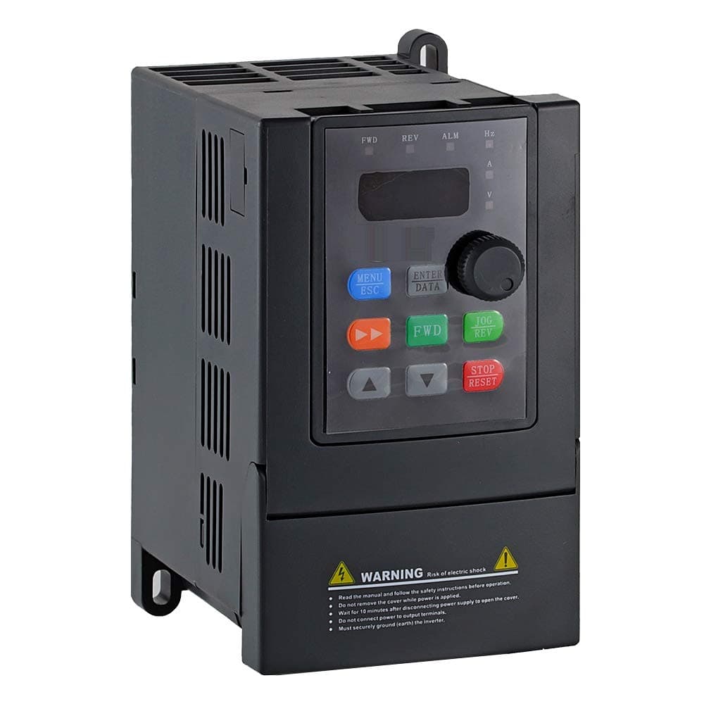 ATO Single Phase VFD 1HP Single Phase Motor Speed Controller 220V 0.75kW Single Phase Output VFD Variable Frequency Drive (Single-Phase Input, 1-Phase Output)