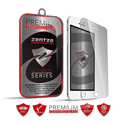 iPhone 6 Plus Tempered Glass Screen Protector High Definition 0.3mm Thickness, Maximum Clarity, Scratch Free Japanese Glass With Maximum Touch Accuracy (HD Clear)