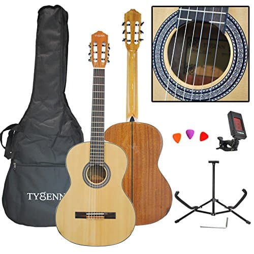 TCA-10S Solid Top 39" Classical Acoustic Guitar Package