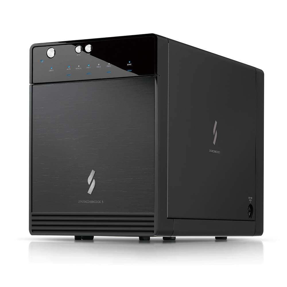 USB 3.2 4 Bay 3.5” SATA Hard Drive Enclosure DAS – USB 3.2 Gen 2 10Gbps Type C | USB-C (HF7-SU31C) Support 30TB HDD