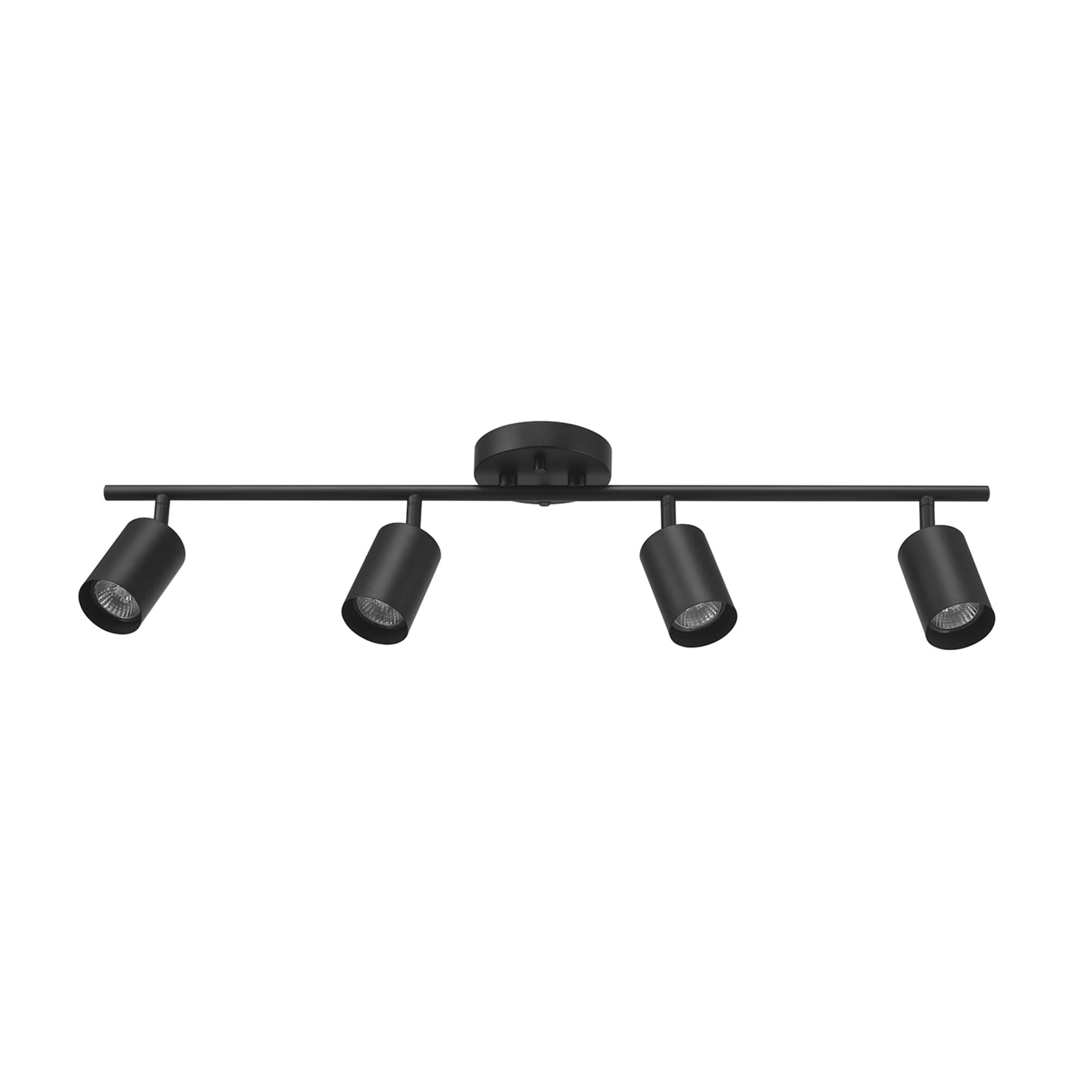 64000012 30" 4-Light Track Lighting, Matte Black, Ceiling Light, Vintage, Kitchen Lights, Bulb Not Included