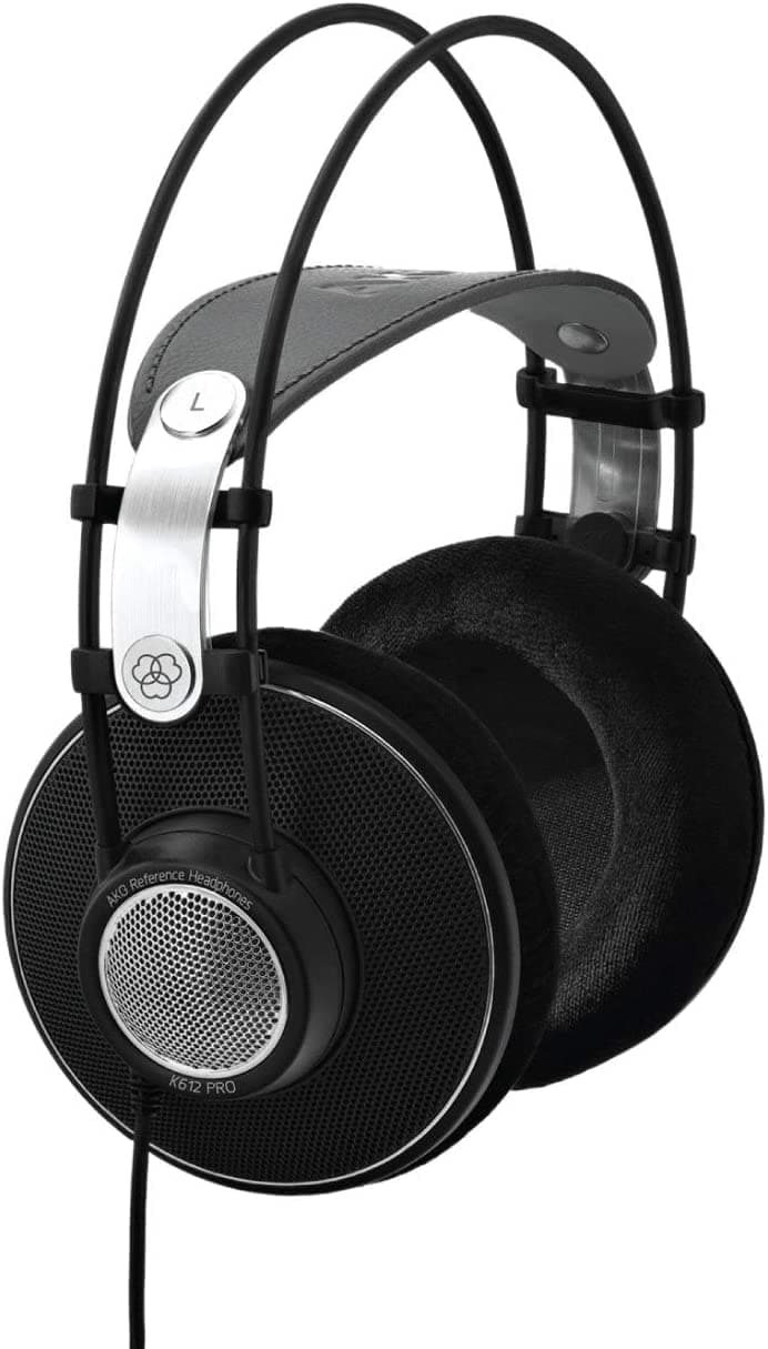 Pro Audio K612 PRO Over-Ear, Open-Back, 120 Ohm, Premium Reference Studio Headphones. Wired for Professional Recording, Monitoring, hi-fi Listening. Light Weight, high Comfort. Black