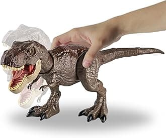 Liberty Imports T-Rex Rampaging Tyrannosaurus Rex Dinosaur Attack Action Figure - 21” Jurassic Dino with Lights, Chomp & Roar Play Toy for Kids