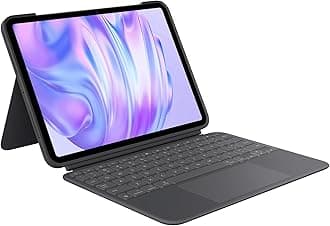 Logitech Combo Touch iPad Pro 11-inch (M4 & M5)(2024 & 2025) Keyboard Case - Detachable Backlit Keyboard with Kickstand, Comfortable Typing, USB Connectivity, Multi-use Mode - Midnight Black