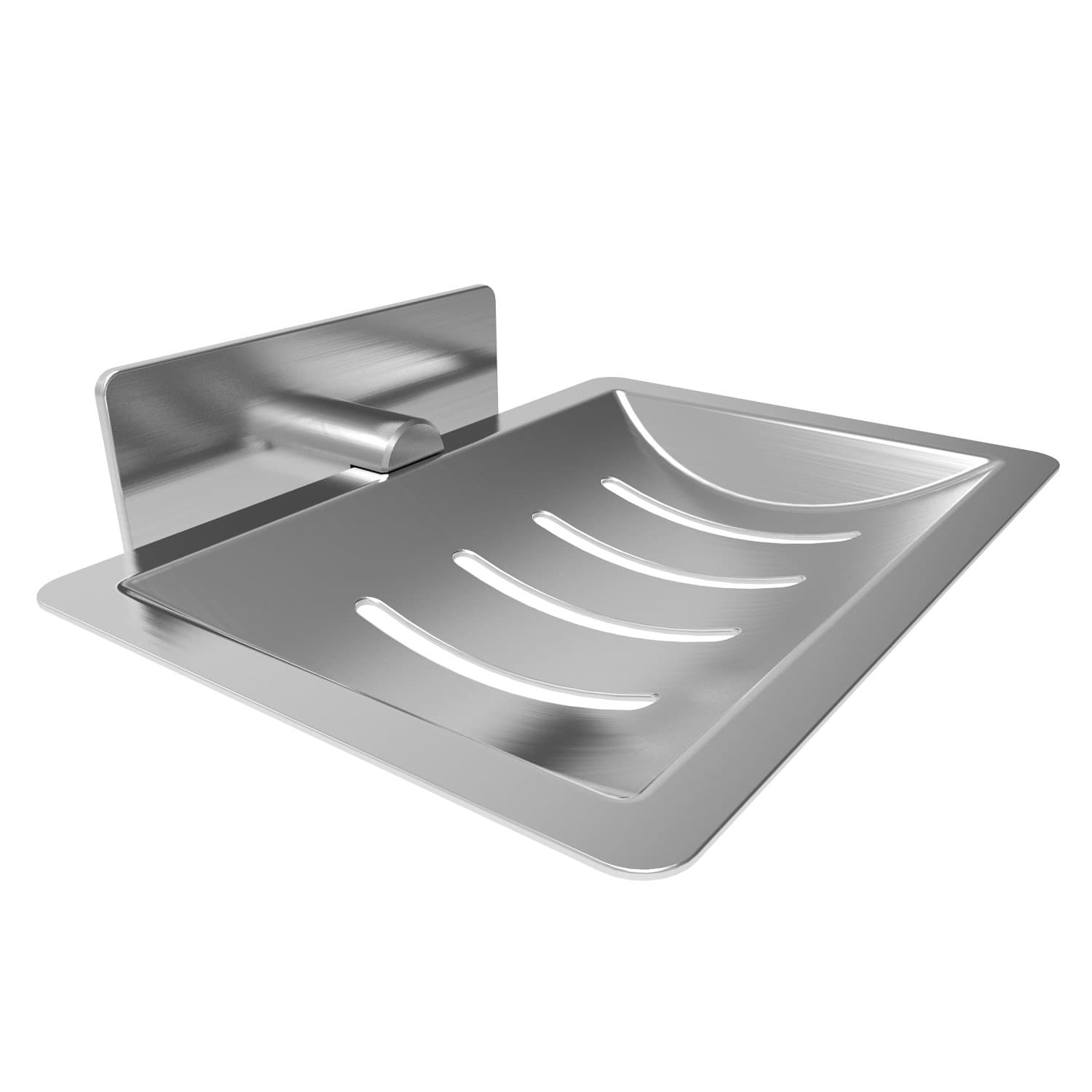 Soap Dish E-Ling Adhesive Soap Holder Brushed Soap Dish Holder for Bathroom/Kitchen/Tile/Shower Wall Mounted