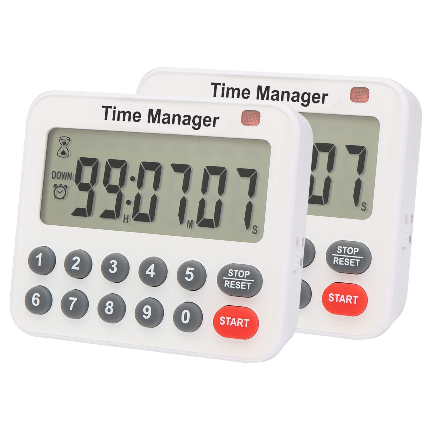 AIMILAR Magnetic Digital Kitchen Timer with Direct Numerical Keypad, Loud Alarm - 99Hr Countdown Count Up Timer for Cooking Baking Classroom, Batteries Included