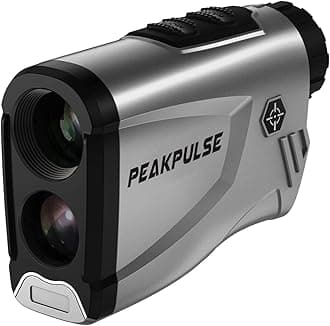 PEAKPULSE Golf Rangefinder 650 1400 1700 Yards Range Finder Golfing Laser Distance Measurement 6X Magnification Flag Pole Locking Vibration Fast Focus System Tournament Legal