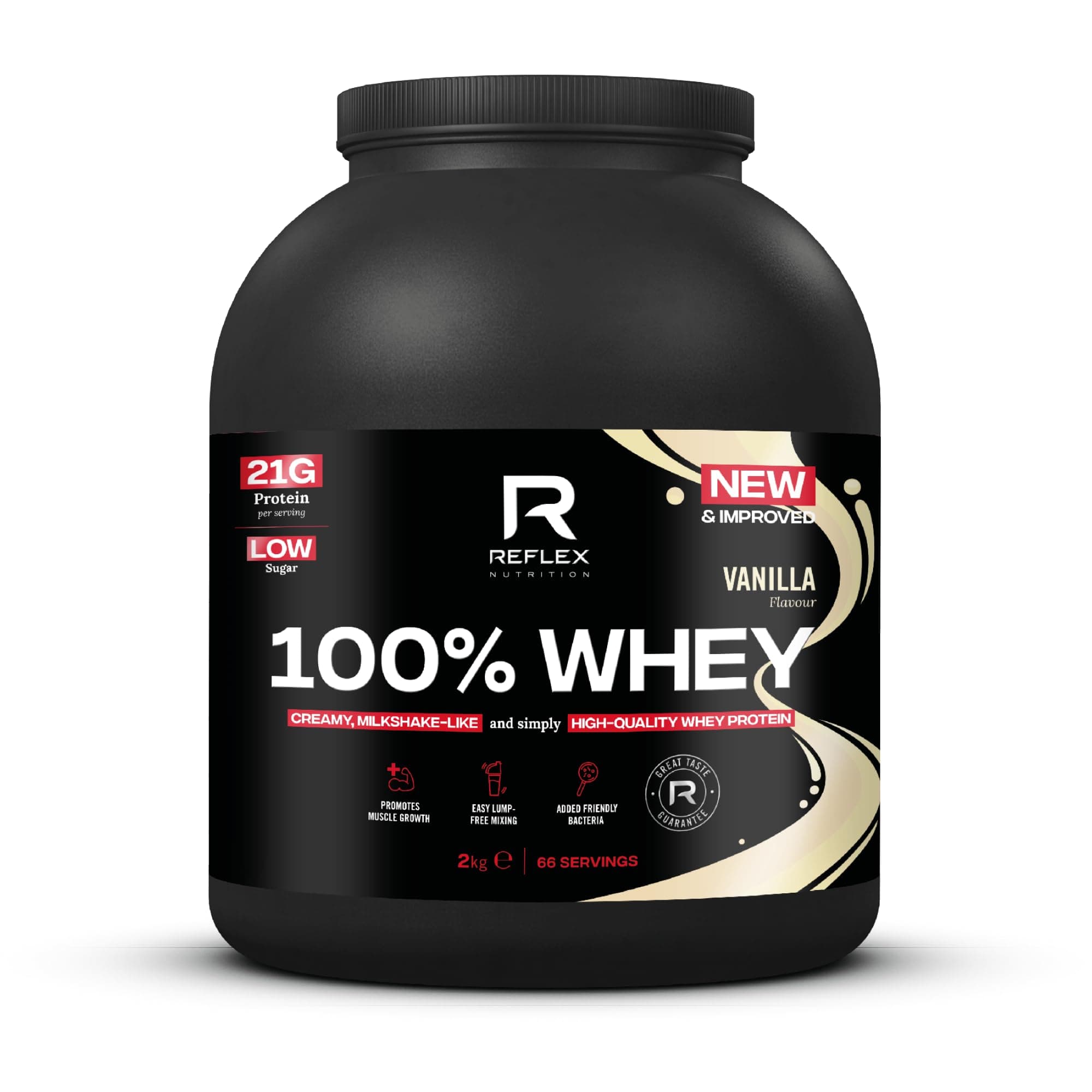 100% Whey, Vanilla - 2000g