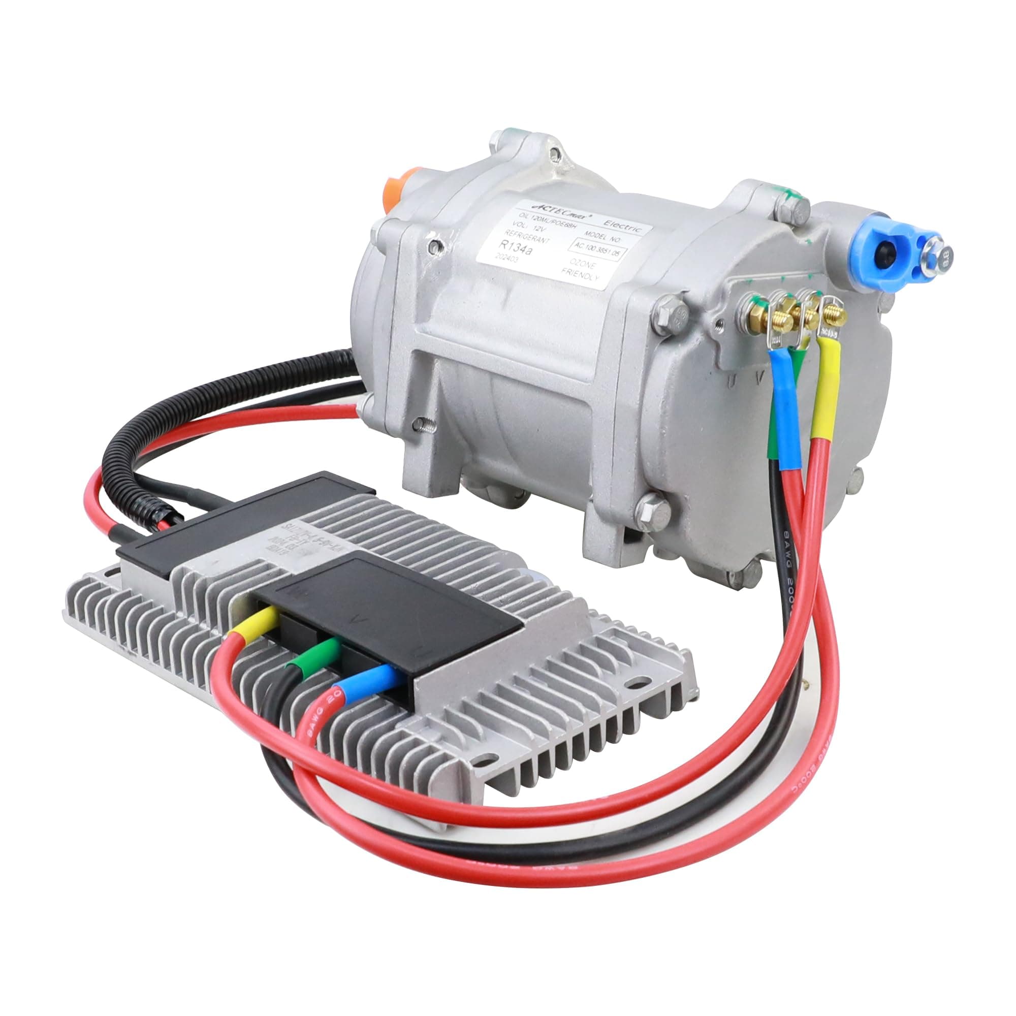 Universal AC Electric Compressor 20cc/r Air Conditioner Compressor for 12V Auto Compressor for R134a