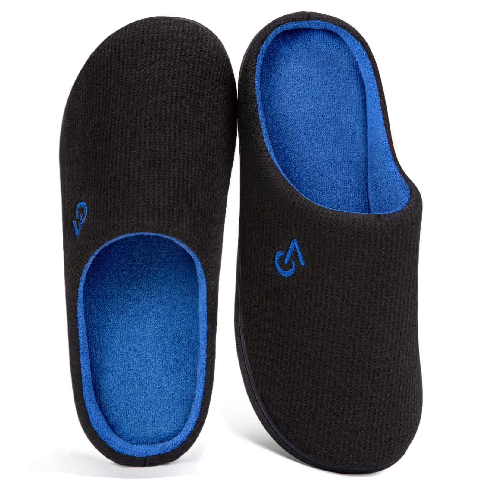 VeraCosy Men's Two-Tone Memory Foam Slippers