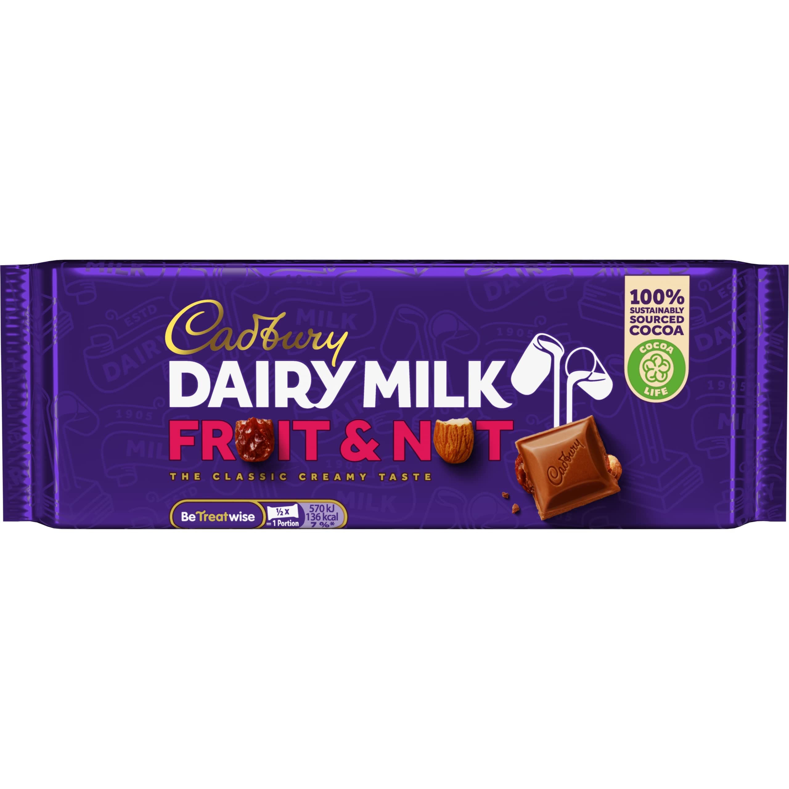 Dairy Milk Fruit & Nut 180G