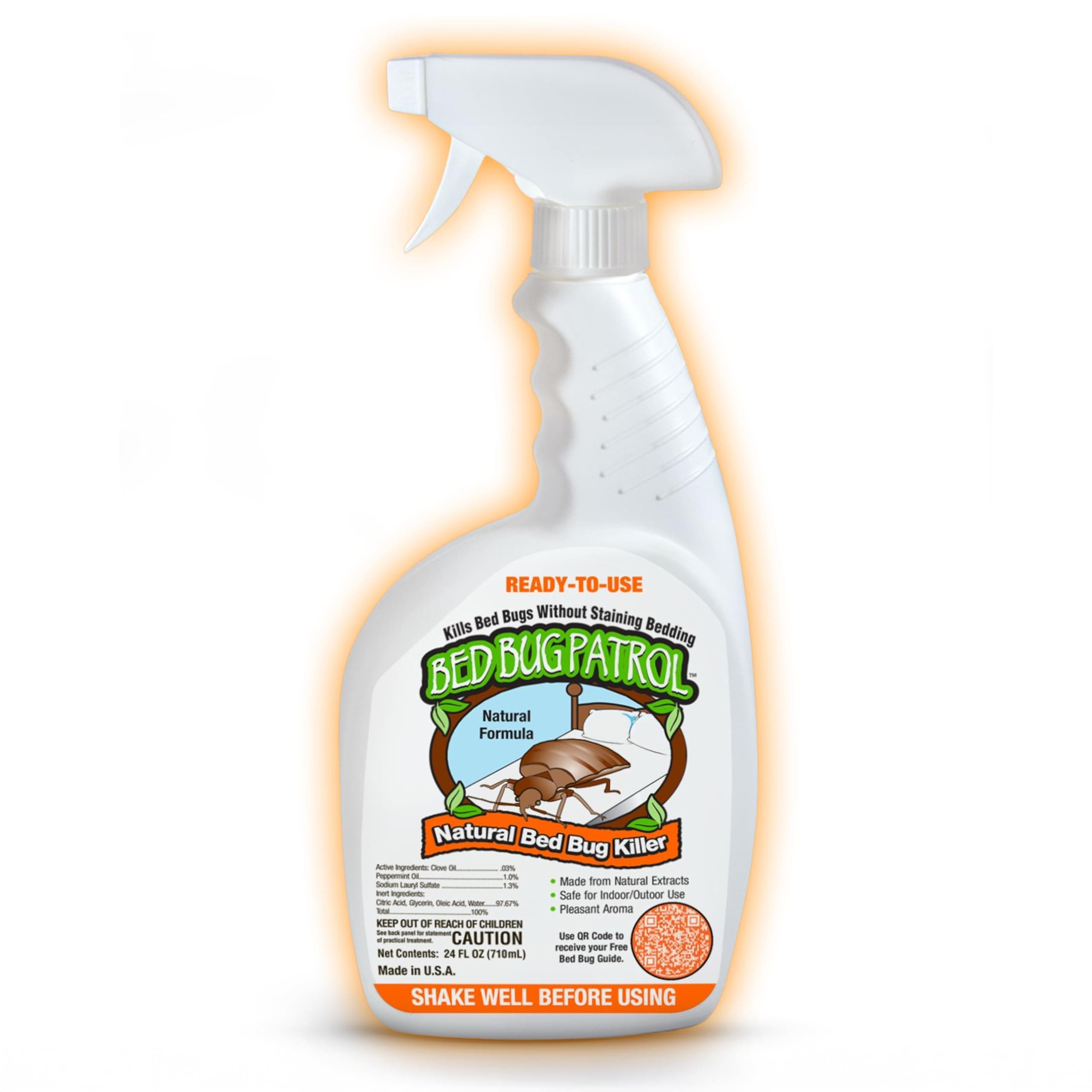 Bed Bug Spray & Killer – 24oz | Fast-Acting Treatment Kills Bed Bugs, Eggs & Larvae on Contact | Plant-Based Natural Formula | Safe for Home, Family & Pets