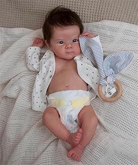 Zero Pam Reborn Baby Dolls Silicone Full Body-18 in Realistic Baby Doll that Look Real, Full Silicone Babys Doll, Real Life Reborn Dolls with Accessories