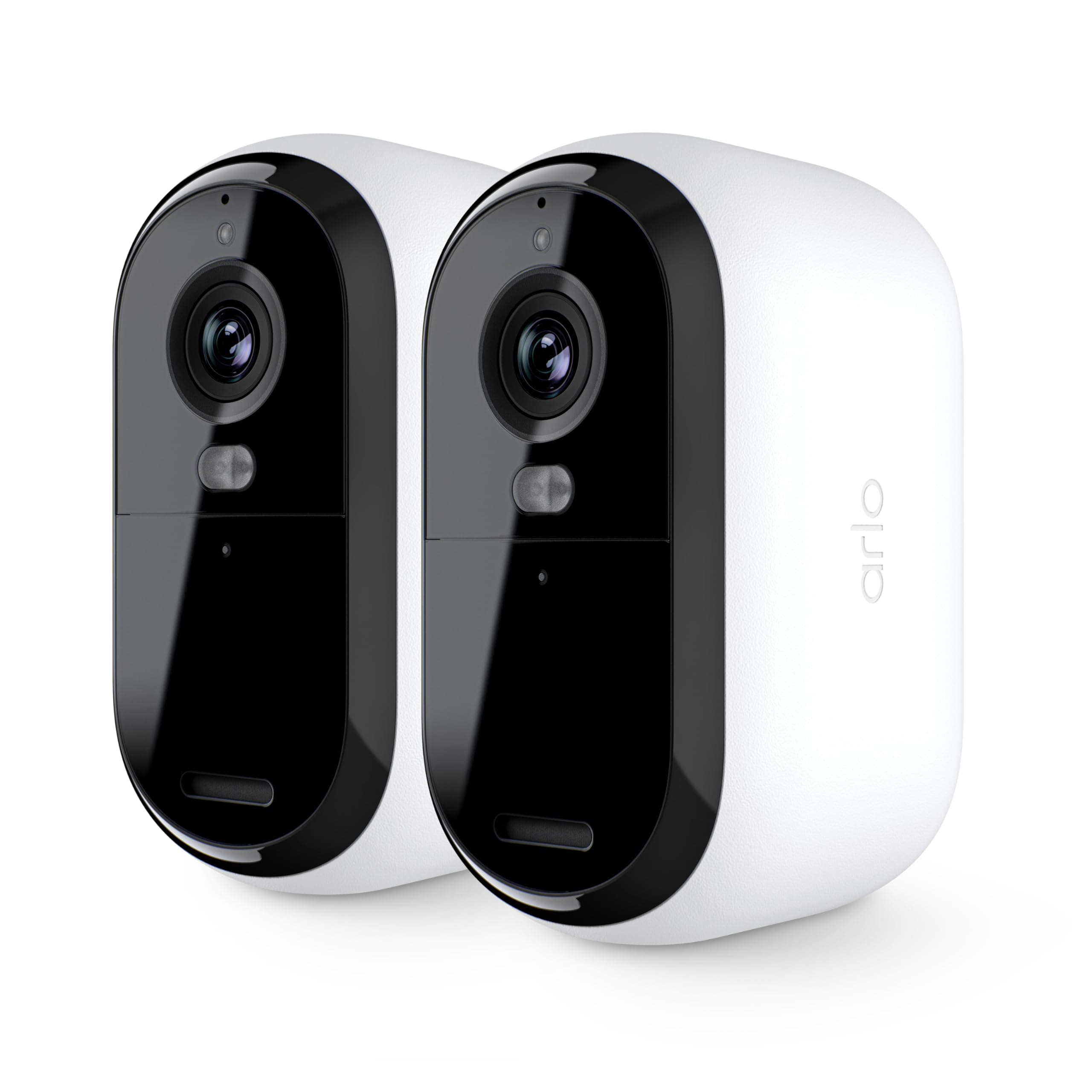 Arlo Essential Outdoor HD Security Camera (2nd Generation) – 2 Pack – 1080p HD Video, Outdoor & Indoor Wireless Camera, Integrated Spotlight, Color Night Vision, DIY Setup, White – VMC2250