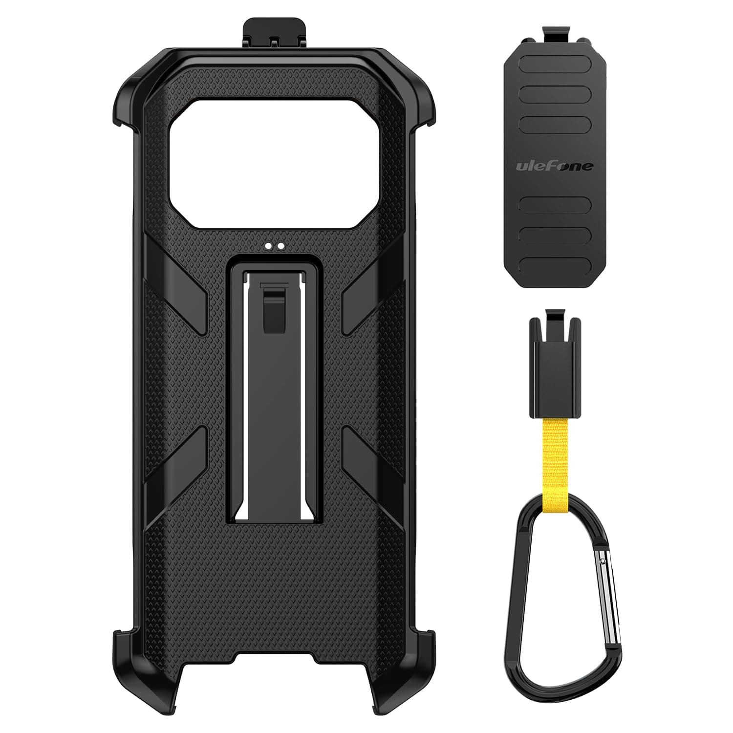 Armor 27 Series Multifunctional Protective Case Original TPU Black Case Armor 27 Series with Back Clip Carabiner