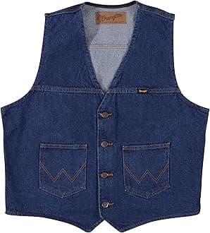 Wrangler Men's Unlined Denim Vest VEST (pack of 1)