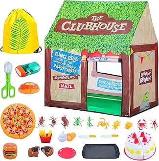 SweHouse Kids Play Tents - Indoor & Outdoor Playhouse for Boys & Girls (Kids Tent with Toys)