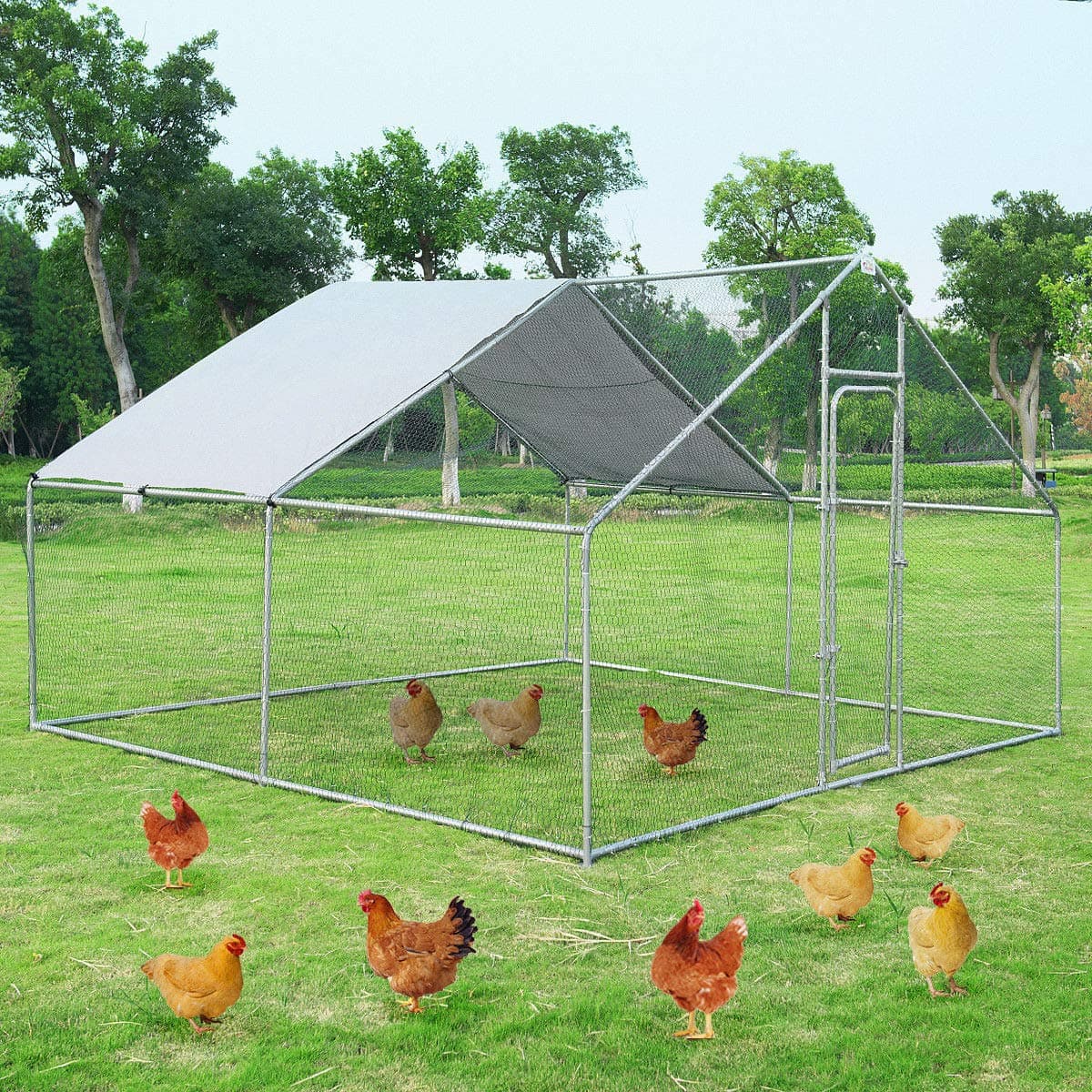 Large Metal Chicken Coop
