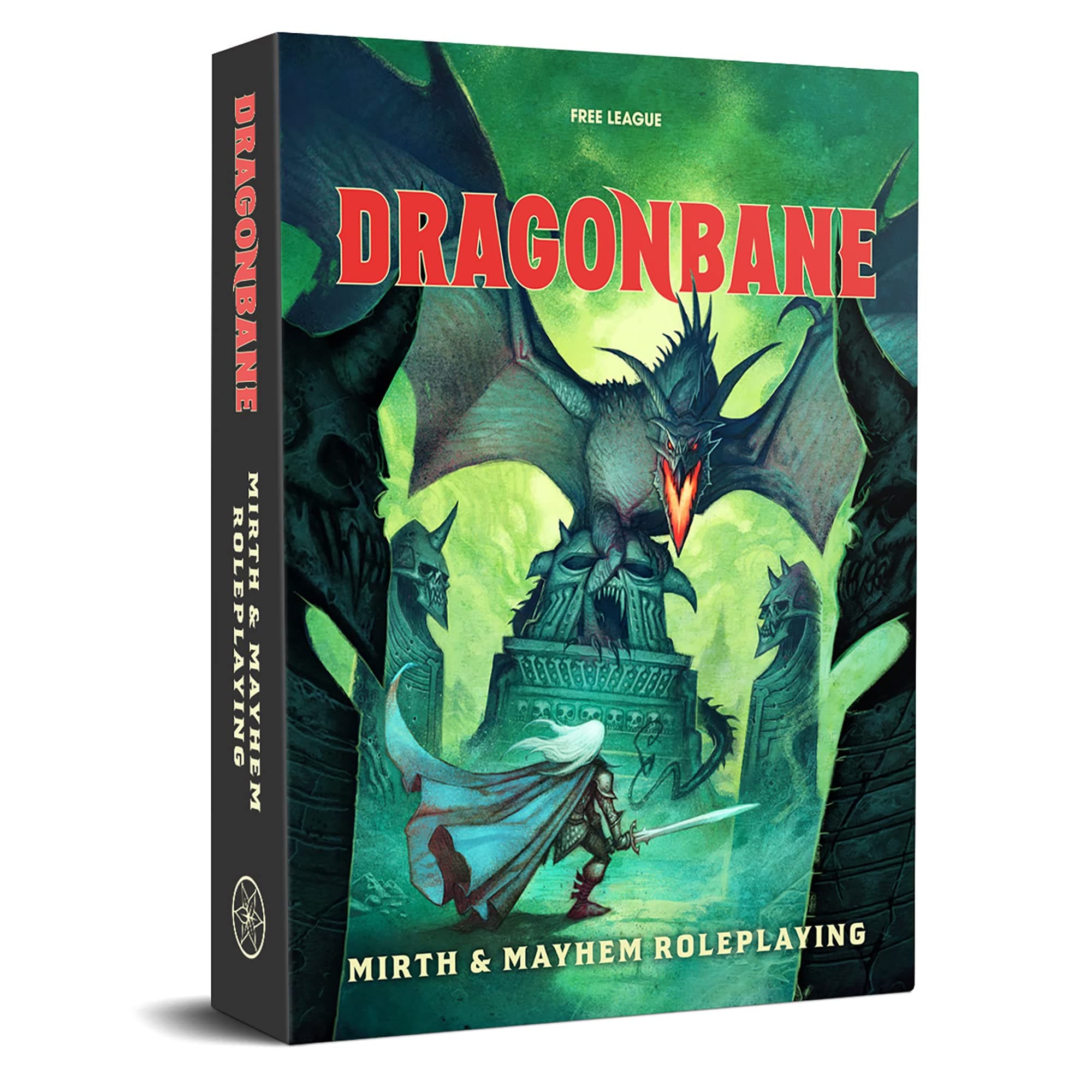 Publishing Dragonbane: Mirth & Mayhem Roleplaying Game Core Set, Includes Dice, Rulebook, Adventures, Map, and More, RPG Tabletop Board Game for Adults, Family, Teens 13+